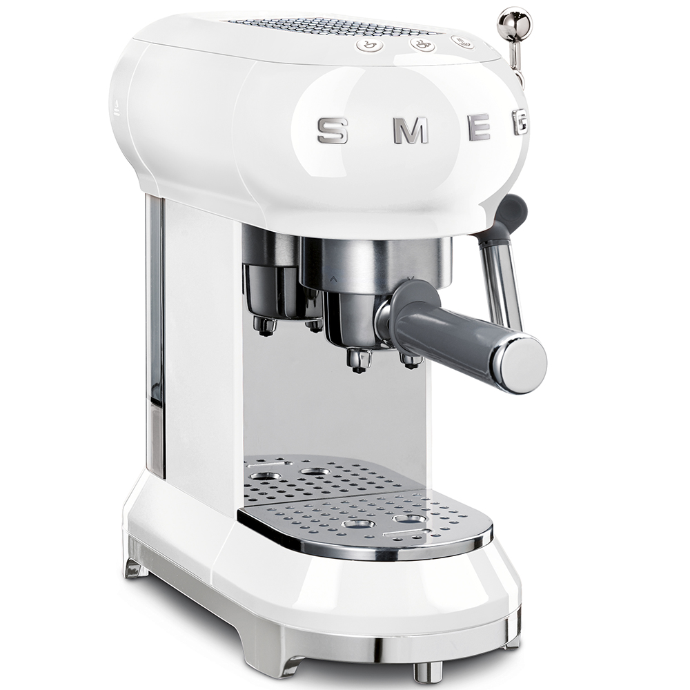 Кофеварка рожковая SMEG ECF01WHEU Белый купить в фирменном магазине SMEG