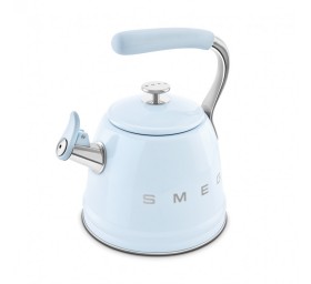 Чайник для плиты SMEG со свистком, пастельный голубой, CKLW2001PB 2,3л