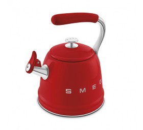 Чайник для плиты SMEG со свистком, красный, CKLW2001RD 2,3л