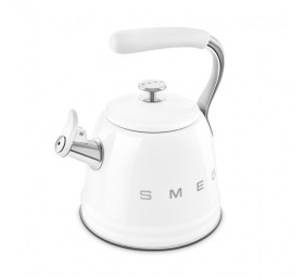 Чайник для плиты SMEG со свистком, белый, CKLW2001WH 2,3л