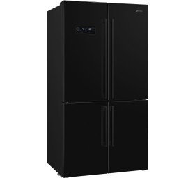 Отдельностоящий 4-х дверный холодильник Side-by-Side SMEG FQ60NDE, No-frost, 90.8 см, цвет черный