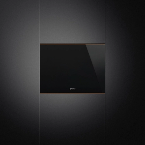 Винный шкаф | встраиваемый | в колонну | монотемпературный | 20 бутылок | черный | SMEG CVI620NRE №2