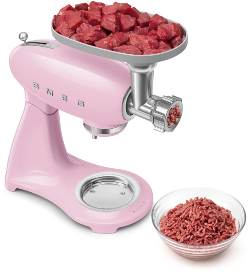 Планетарный миксер пастельный розовый SMEG SMF05PKEU №9 Планетарный миксер пастельный розовый SMEG SMF05PKEU №9