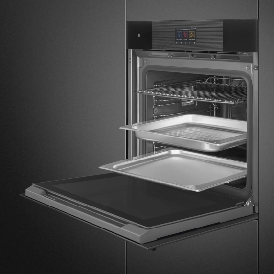 Духовой шкаф | 60 см | паровая очистка | черное стекло | SMEG SO6104S4PB3 №4 Духовой шкаф | 60 см | паровая очистка | черное стекло | SMEG SO6104S4PB3 №4