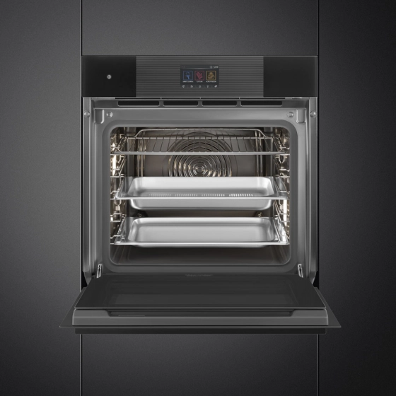 Духовой шкаф | 60 см | паровая очистка | черное стекло | SMEG SO6104S4PB3 №6 Духовой шкаф | 60 см | паровая очистка | черное стекло | SMEG SO6104S4PB3 №6