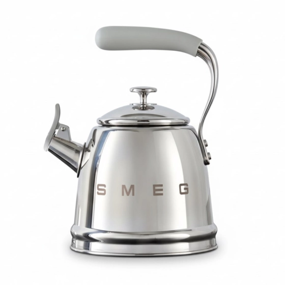 Чайник со свистком для плиты SMEG нержавеющая сталь 2,3 л WKF01SS №2