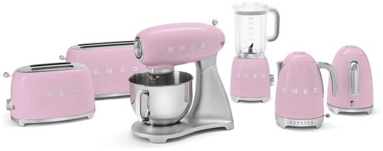 Миксер планетарный SMEG SMF02PKEU Розовый №2