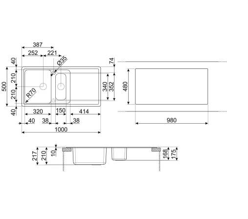 Мойка SMEG Rigae LZ102AV2 №2