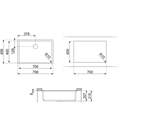 Мойка SMEG Quadra VZP76B №2