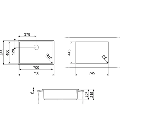 Мойка SMEG Quadra VZP76B №3