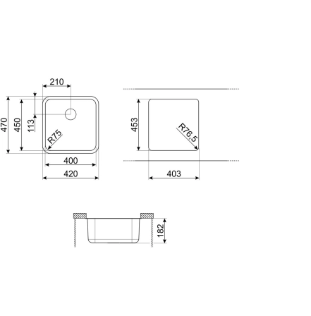 Мойка SMEG Alba UM45 №2