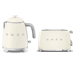 Набор: Чайник SMEG KLF05CREU Кремовый + Тостер SMEG TSF03CREU Кремовый Набор: Чайник SMEG KLF05CREU Кремовый + Тостер SMEG TSF03CREU Кремовый