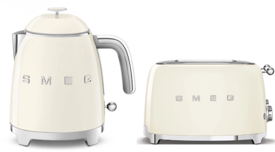 Набор: Чайник SMEG KLF05CREU Кремовый + Тостер SMEG TSF03CREU Кремовый №1 Набор: Чайник SMEG KLF05CREU Кремовый + Тостер SMEG TSF03CREU Кремовый №1