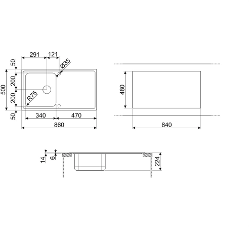 Мойка SMEG Alba LLR861-2 №2