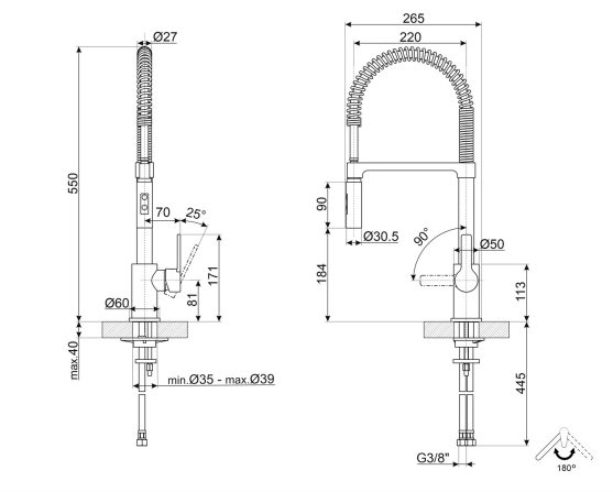 Смеситель SMEG Universal MID5CR №2 Смеситель SMEG Universal MID5CR №2