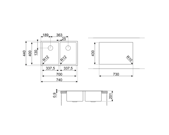 Мойка SMEG Mira VR12S3434 №5