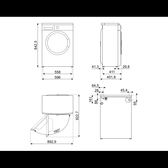 Стиральная машина SMEG WM3T60CRU №6