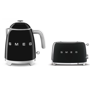 Набор: Чайник SMEG KLF05BLEU Черный + Тостер SMEG TSF01BLEU Черный Набор: Чайник SMEG KLF05BLEU Черный + Тостер SMEG TSF01BLEU Черный