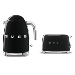 Набор: Чайник SMEG KLF03BLEU Черный + Тостер SMEG TSF01BLEU Черный Набор: Чайник SMEG KLF03BLEU Черный + Тостер SMEG TSF01BLEU Черный