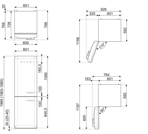 Холодильник SMEG FAB32LBL5 №11