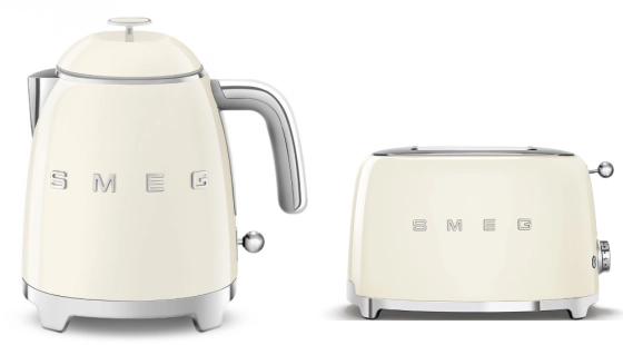 Набор: Чайник SMEG KLF05CREU Кремовый + Тостер SMEG TSF01CREU Кремовый №1 Набор: Чайник SMEG KLF05CREU Кремовый + Тостер SMEG TSF01CREU Кремовый №1