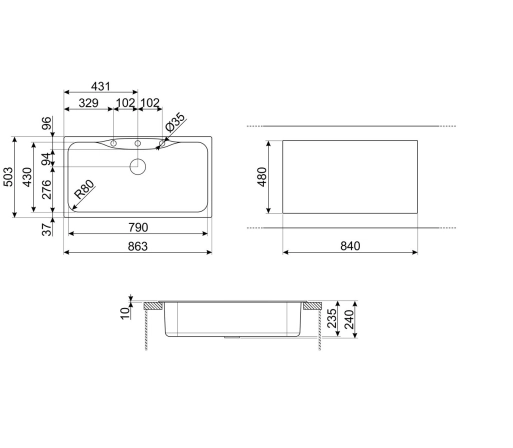 Мойка SMEG Classica LSEG860AV2 №2