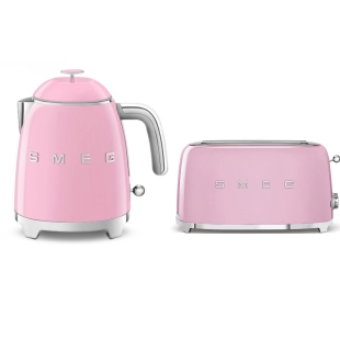 Набор для завтрака | чайник и тостер | SMEG KLF05PKEU + TSF02PKEU
