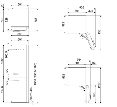 Холодильник SMEG FAB32RPB5 №11