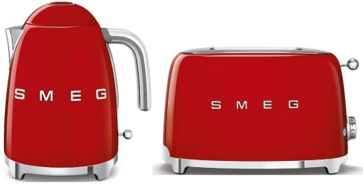 Набор: Чайник SMEG KLF03RDEU Красный + Тостер SMEG TSF01RDEU Красный №1 Набор: Чайник SMEG KLF03RDEU Красный + Тостер SMEG TSF01RDEU Красный №1