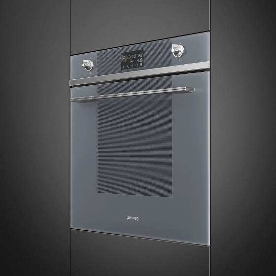 Духовой шкаф с микроволновой печью SMEG Linea SO6102M2S №6