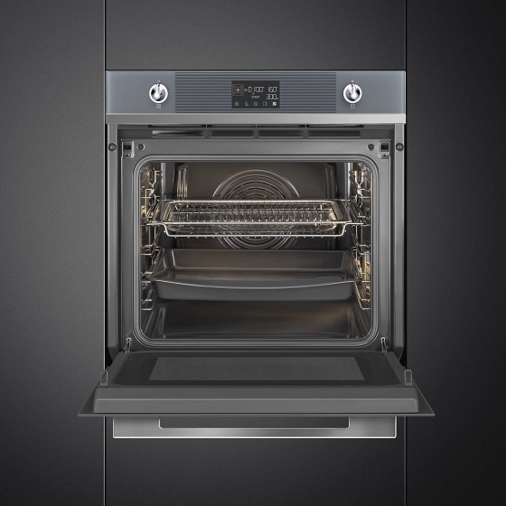 Духовой шкаф с микроволновой печью SMEG Linea SO6102M2S №2