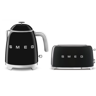 Набор: Чайник SMEG KLF05BLEU Черный + Тостер SMEG TSF02BLEU Черный Набор: Чайник SMEG KLF05BLEU Черный + Тостер SMEG TSF02BLEU Черный