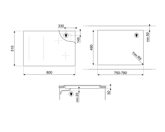 Индукционная варочная панель SMEG Universal SIM3864D №2