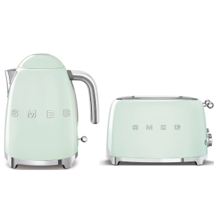 Набор для завтрака | чайник и тостер | SMEG KLF03PGEU + TSF03PGEU