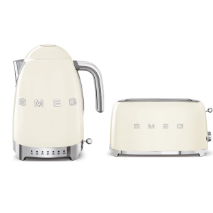 Набор: Чайник SMEG KLF04CREU Кремовый + Тостер SMEG TSF02CREU Кремовый Набор: Чайник SMEG KLF04CREU Кремовый + Тостер SMEG TSF02CREU Кремовый