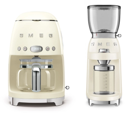 Набор | капельная кофеварка и кофемолка | SMEGDCF02CREU + CGF01CREU №1