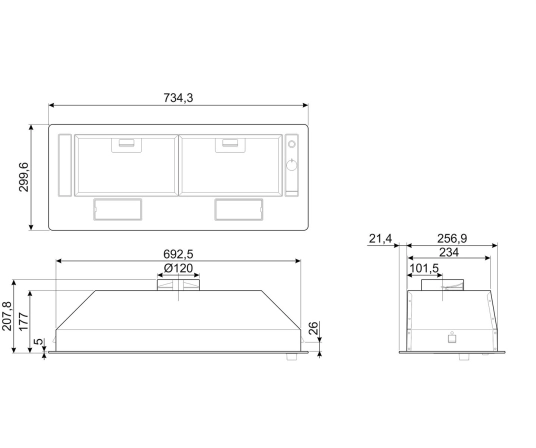 Вытяжка SMEG Universal KSG70HE №3