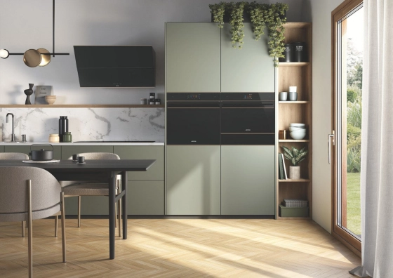 Духовой шкаф SMEG, с технологией Multitech, чёрное стекло, SO6606WAPNR №13