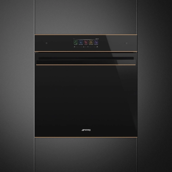 Духовой шкаф SMEG, с технологией Multitech, чёрное стекло, SO6606WAPNR №2