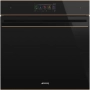 Духовой шкаф SMEG, с технологией Multitech, чёрное стекло, SO6606WAPNR