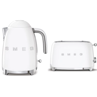 Набор: Чайник SMEG KLF03WHEU Белый + Тостер SMEG TSF01WHEU Белый Набор: Чайник SMEG KLF03WHEU Белый + Тостер SMEG TSF01WHEU Белый