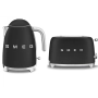 Набор: Чайник SMEG KLF03BLMEU Черный матовый + Тостер SMEG TSF01BLMEU Черный матовый