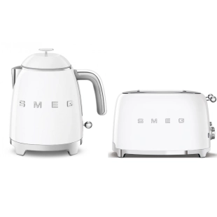 Набор: Чайник SMEG KLF05WHEU Белый + Тостер SMEG TSF03WHEU Белый