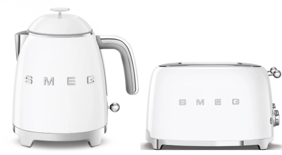 Набор для завтрака | чайник и тостер | SMEGKLF05WHEU + TSF03WHEU №1