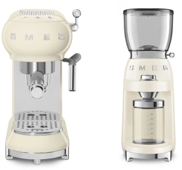 Набор | рожковая эспрессо-кофемашина и кофемолка | SMEGECF01CREU + CGF01CREU №1 Набор | рожковая эспрессо-кофемашина и кофемолка | SMEGECF01CREU + CGF01CREU №1