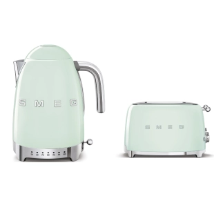 Набор для завтрака | чайник и тостер | SMEG KLF04PGEU + TSF03PGEU