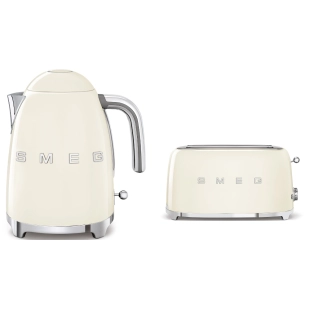 Набор: Чайник SMEG KLF03CREU Кремовый + Тостер SMEG TSF02CREU Кремовый Набор: Чайник SMEG KLF03CREU Кремовый + Тостер SMEG TSF02CREU Кремовый