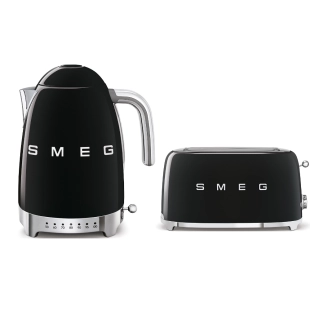 Набор: Чайник SMEG KLF04BLEU Черный + Тостер SMEG TSF02BLEU Черный Набор: Чайник SMEG KLF04BLEU Черный + Тостер SMEG TSF02BLEU Черный