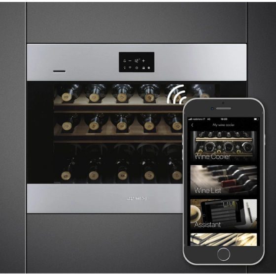 Винный шкаф встраиваемый SMEG Classica CVI318RWX2 №6 Винный шкаф встраиваемый SMEG Classica CVI318RWX2 №6