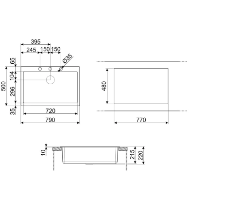 Мойка SMEG Quadra VZ79B №2